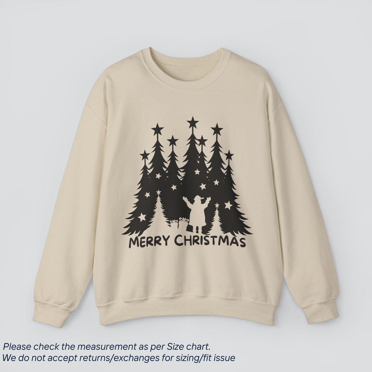 Santa's Merry Christmas Wishes Sweatshirt