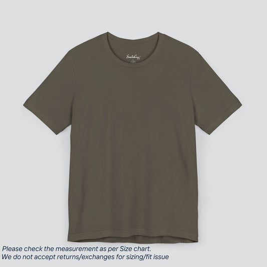 Plain Army Color Tee - Premium US Cotton T-Shirt