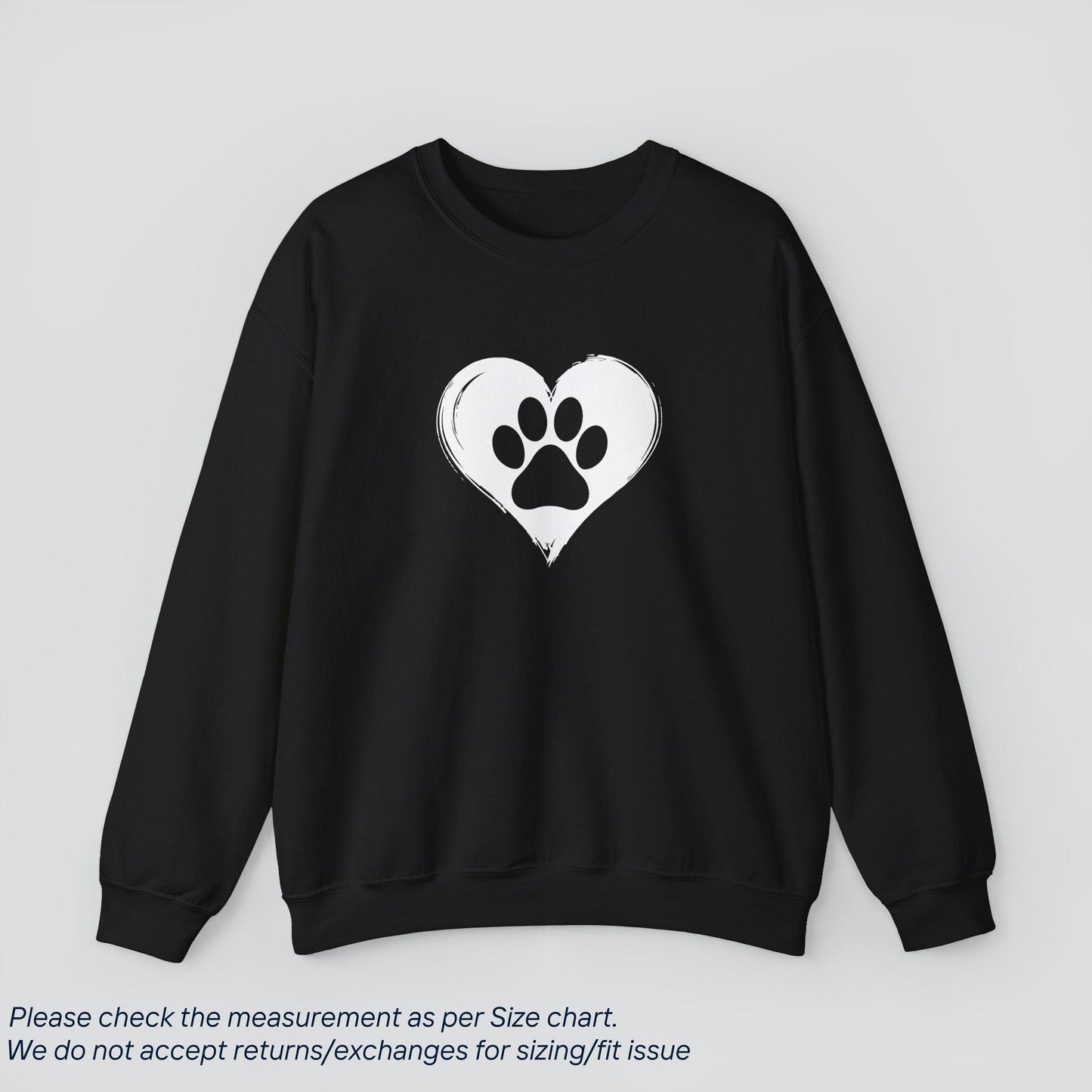 Paw in Heart Sweatshirt - Furry Love Wrapped