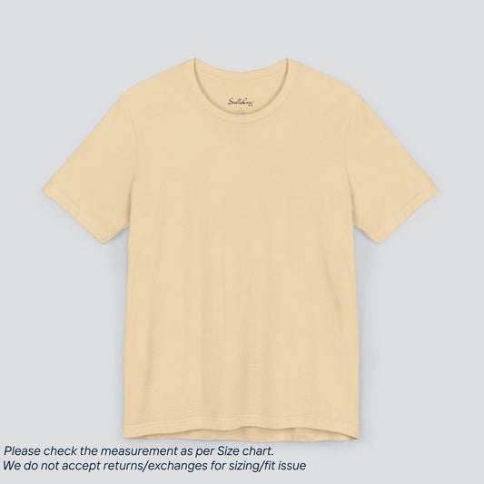 Plain Soft Cream Color Tee - Premium US Cotton T-Shirt