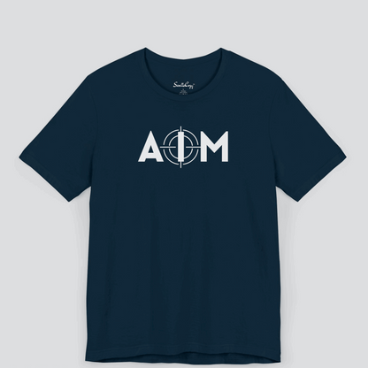 AIM Motivational Printed Premium Tshirt for Men