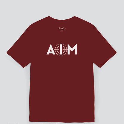 AIM Motivational Printed Premium Tshirt for Men