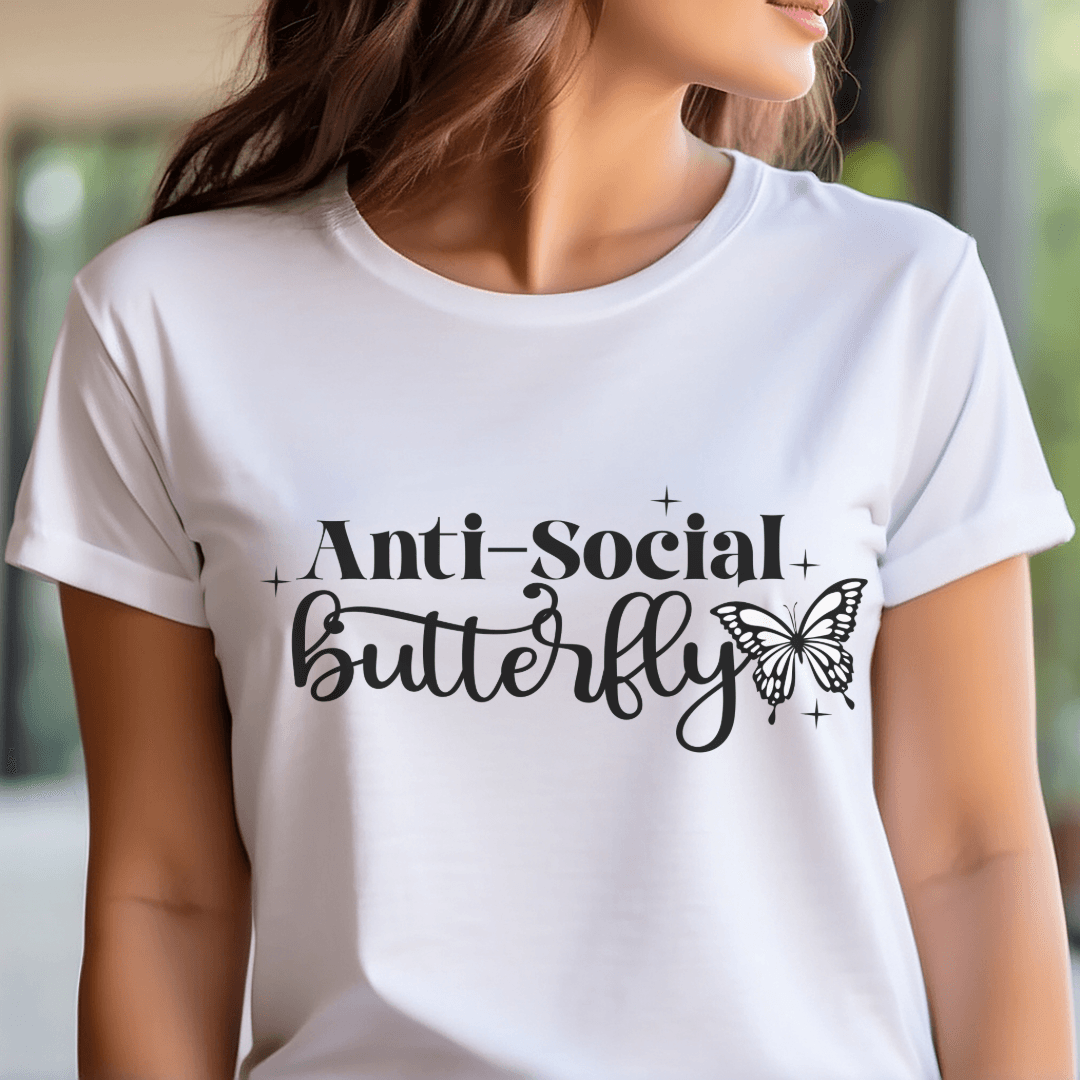 Attitude Anti-Social Butterfly T-Shirt