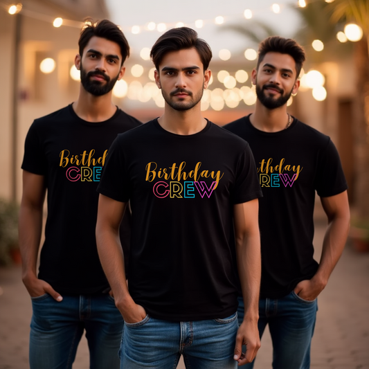 Matching Birthday Crew Tshirts for Men Image 1