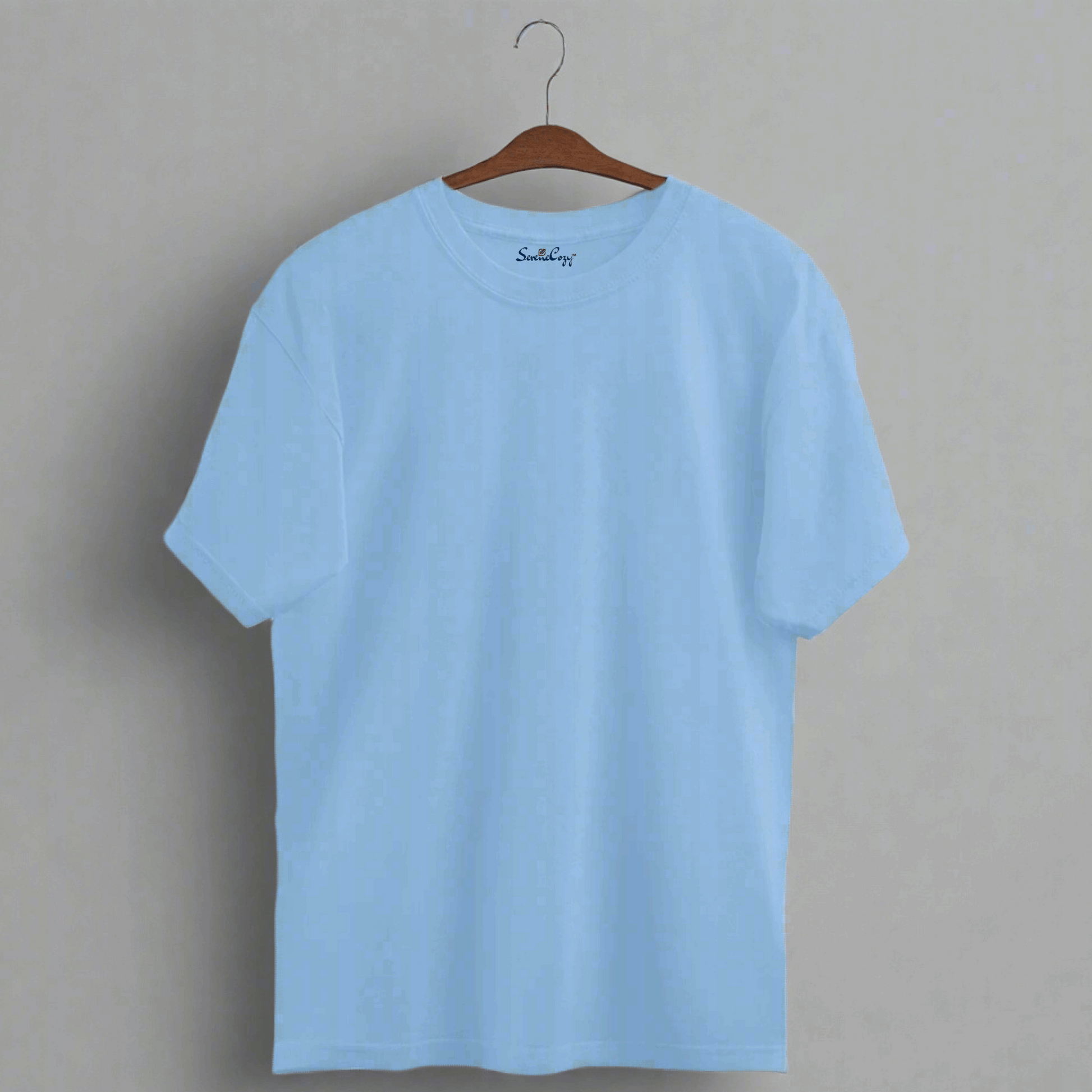 Premium Baby Blue Oversized T-shirt| Relaxed Fit