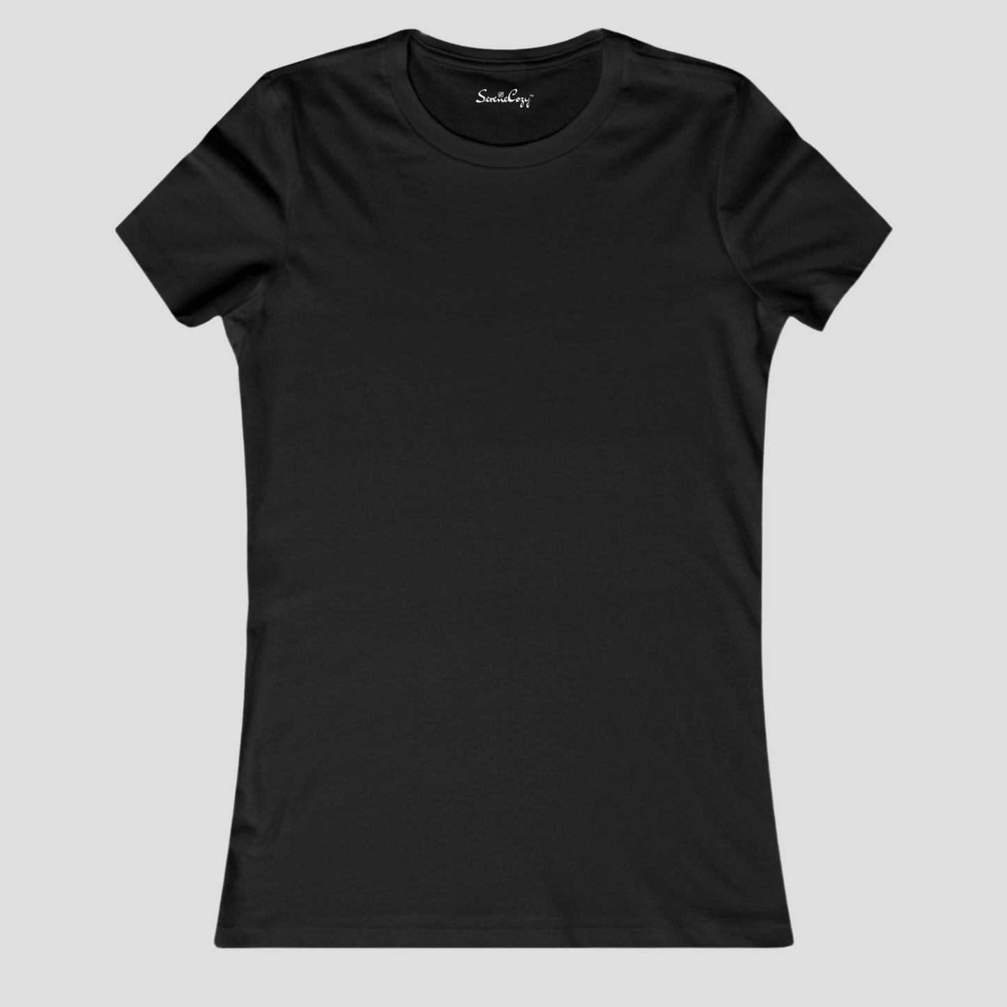 Classic Black T-Shirt for Women | Premium Quality | SereneCozy