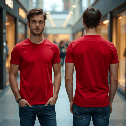 Classic Red T-Shirt for Men  Premium Quality 