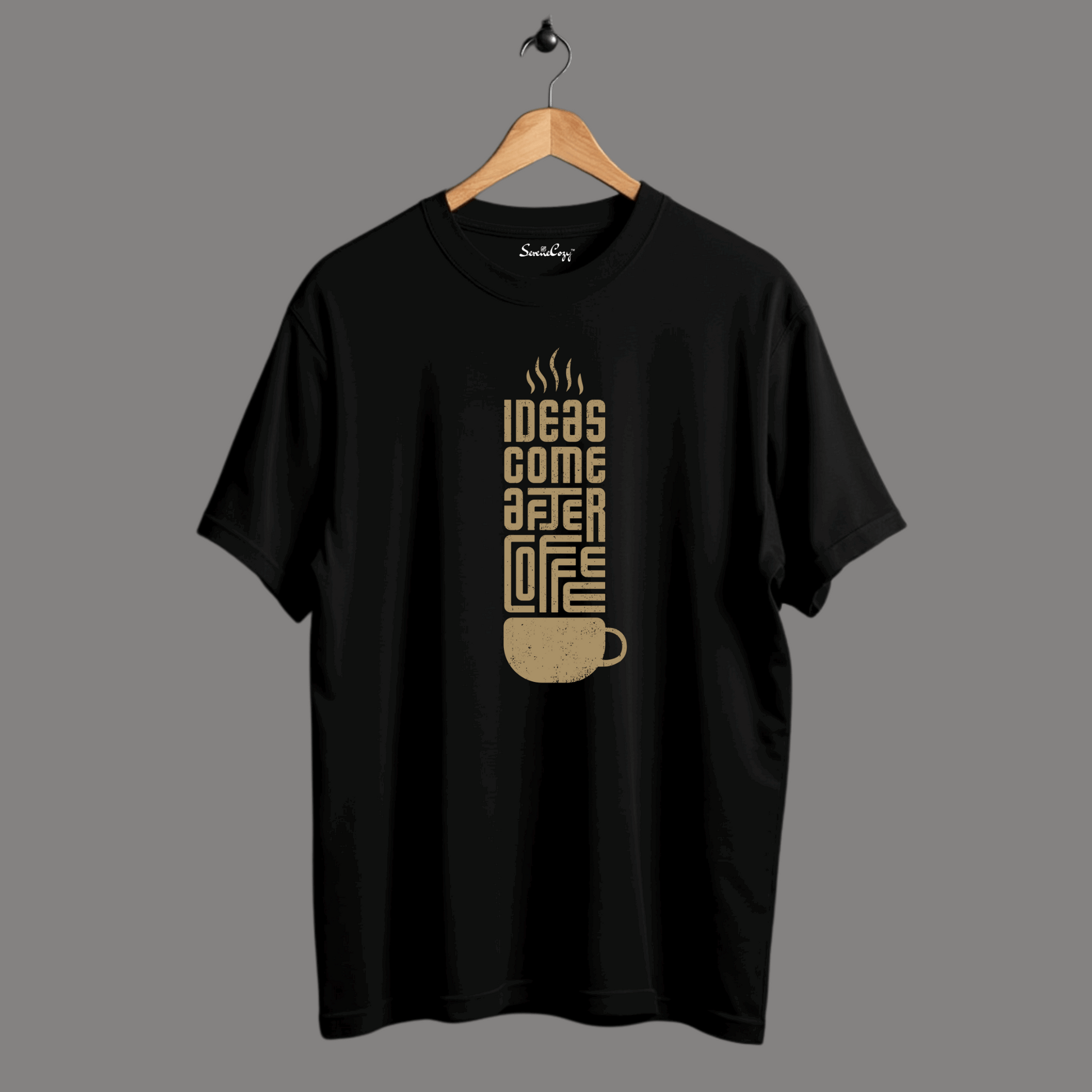 Ideas Come after COFFEE Oversized Premium Tshirt