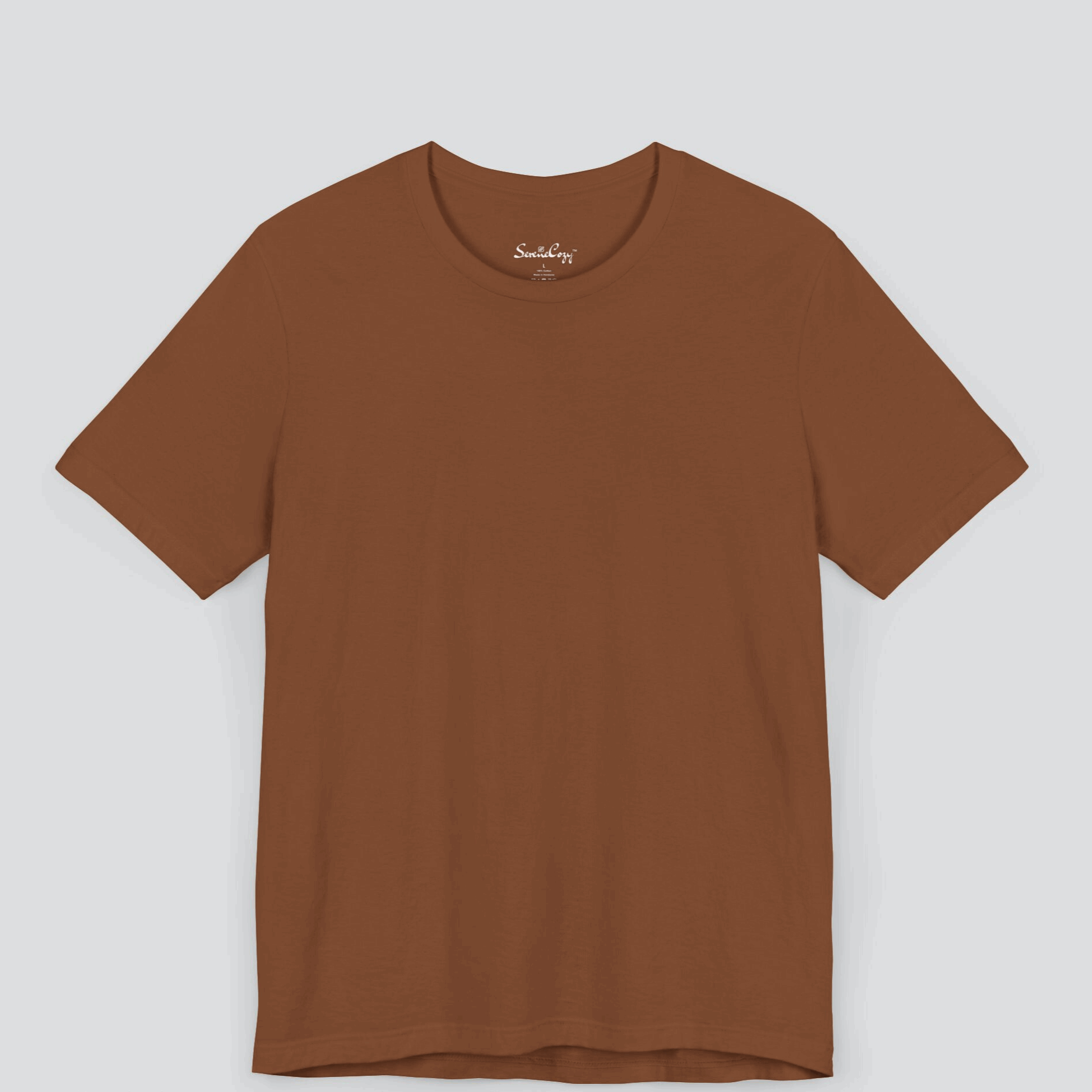 Classic Coffee Brown T-Shirt for Men Premium Quality front