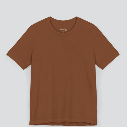 Classic Coffee Brown T-Shirt for Men Premium Quality front