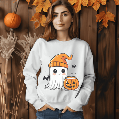 Cute_Ghost_Pumpkin_Coffee_Halloween_Sweatshirt_Serenecozy