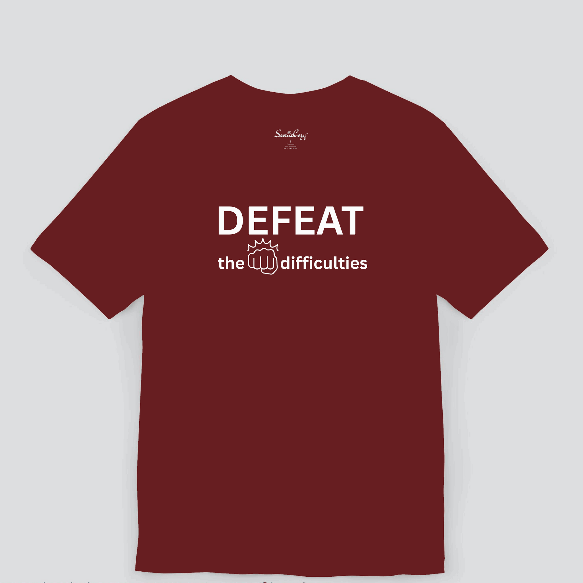 DEFEAT the Difficulties Premium Tshirt for Men