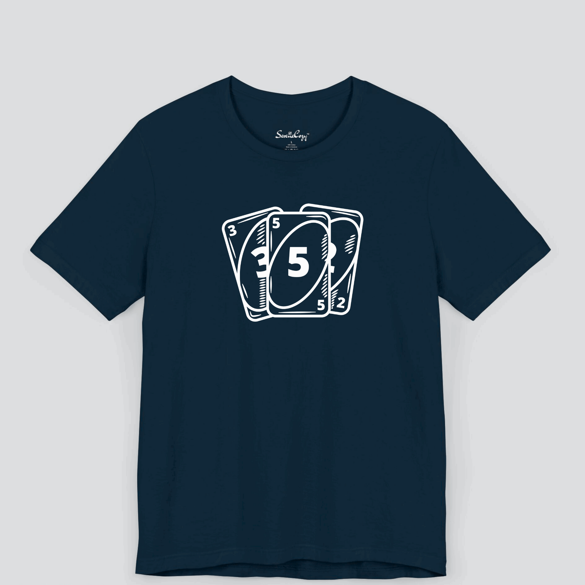 Royal Flush Playing Cards Men's Tshirt | Poker Lover's Essential Image 2