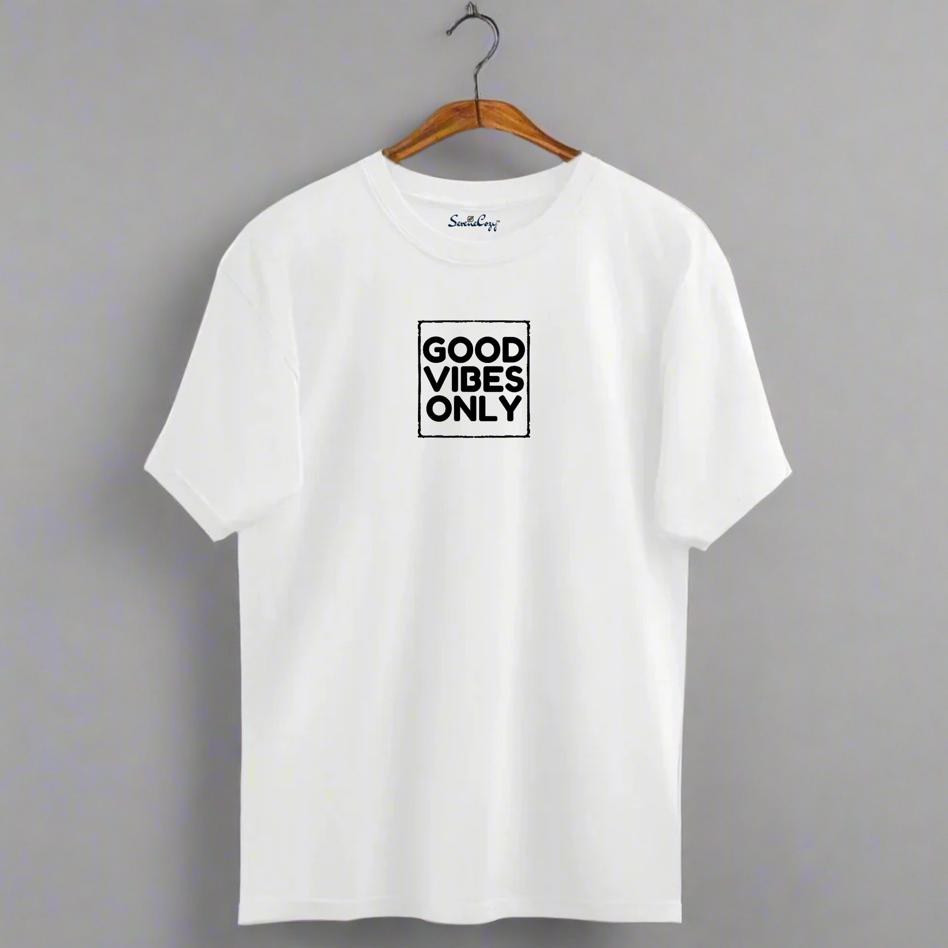 GOOD VIBES ONLY Oversized Tshirt - Premium Indian Positivity
