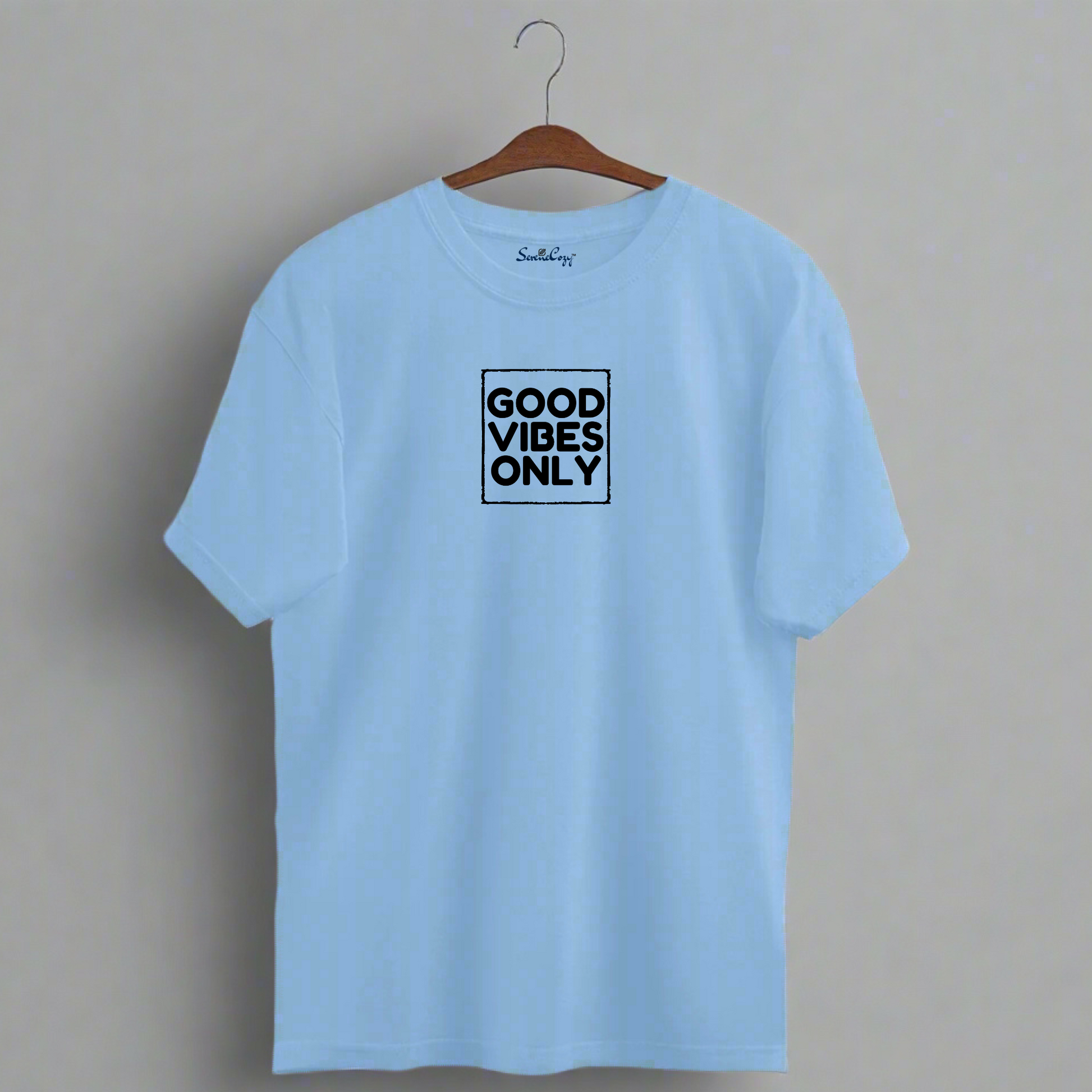 GOOD VIBES ONLY Oversized Tshirt - Premium Indian Positivity