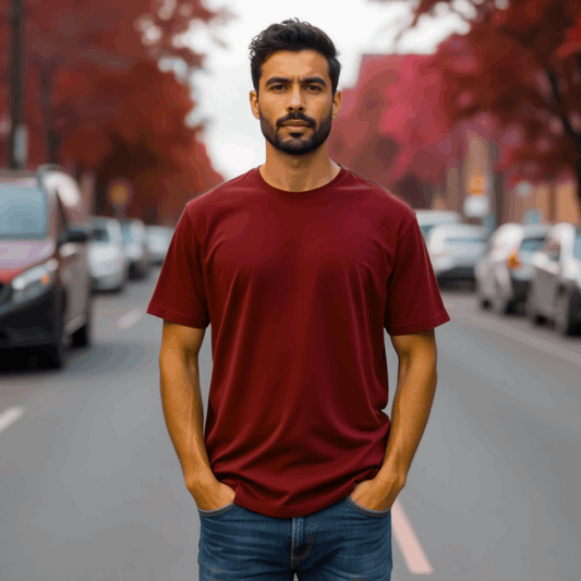 Classic Maroon T-Shirt for Men Premium Quality Model