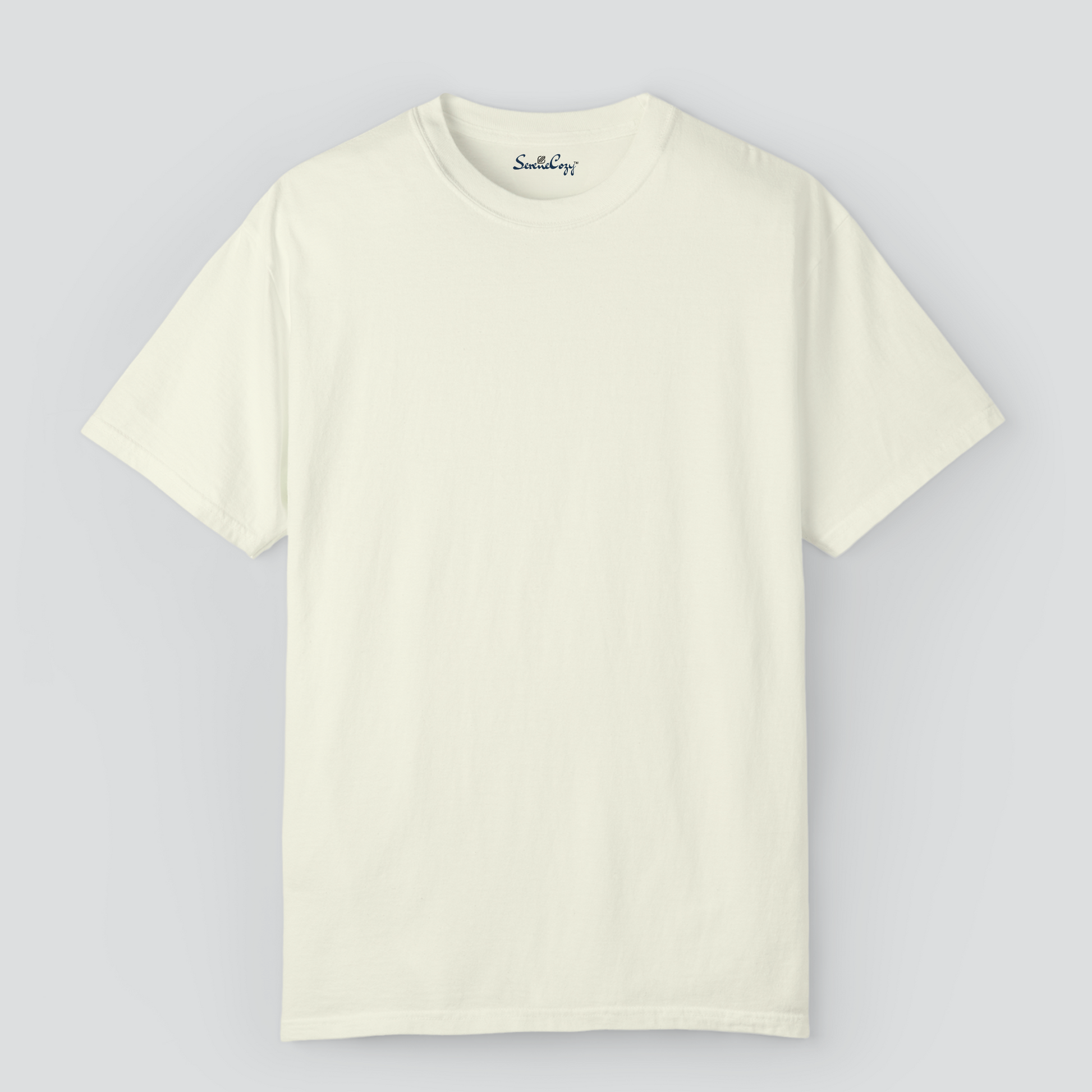 Classic Ivory Color T-Shirt for Men | Premium Quality | SereneCozy