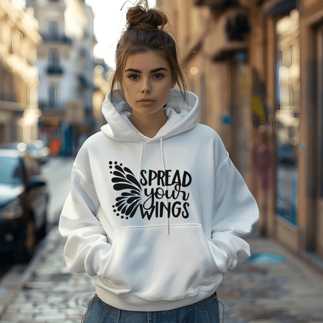 Motivational Spread Your Wings Hoodie