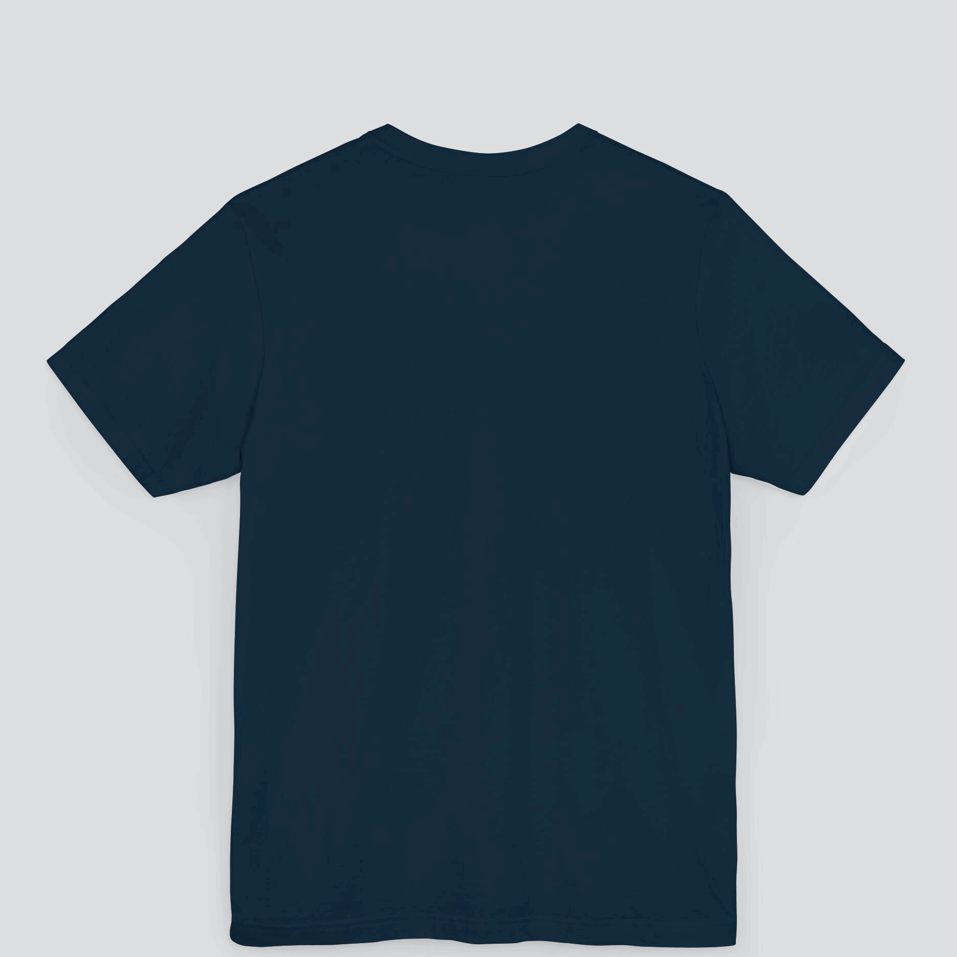 Classic Navy Blue T-Shirt for Men Premium Quality back