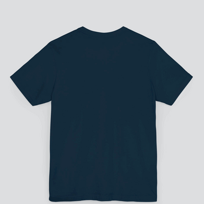 Classic Navy Blue T-Shirt for Men Premium Quality back