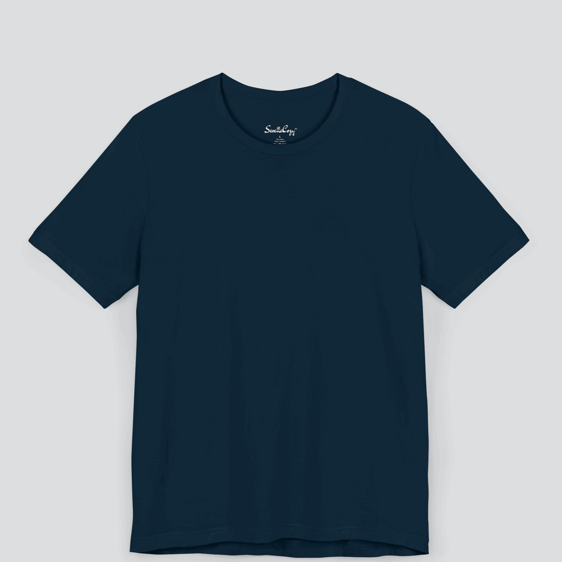 Classic Navy Blue T-Shirt for Men Premium Quality front