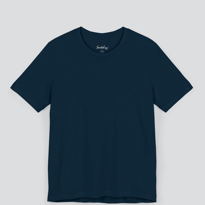 Classic Navy Blue T-Shirt for Men Premium Quality front