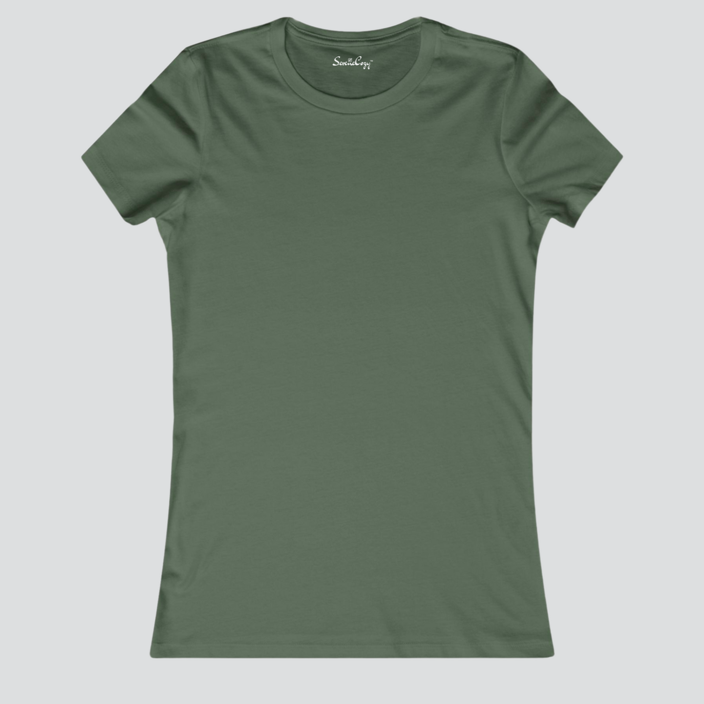 Classic Olive Green T-Shirt for Women | Premium Quality | SereneCozy