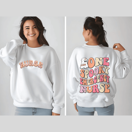 One Spooky Emergency Nurse Halloween Sweatshirt