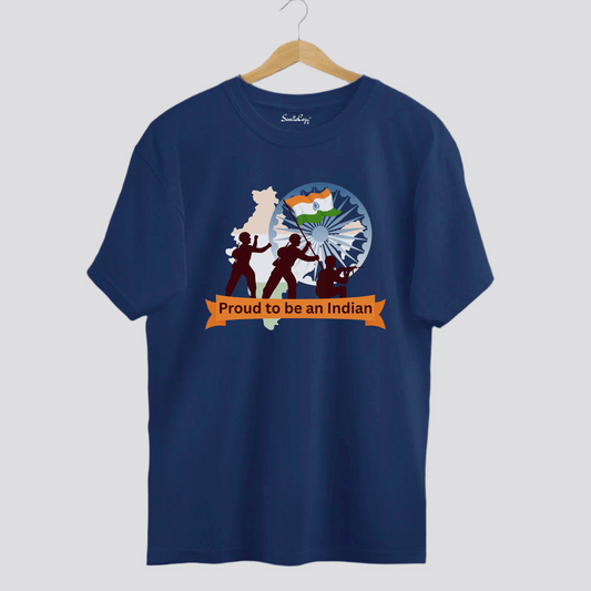 Proud to be Indian Oversized Tshirts | Army Design Patriotic Wear