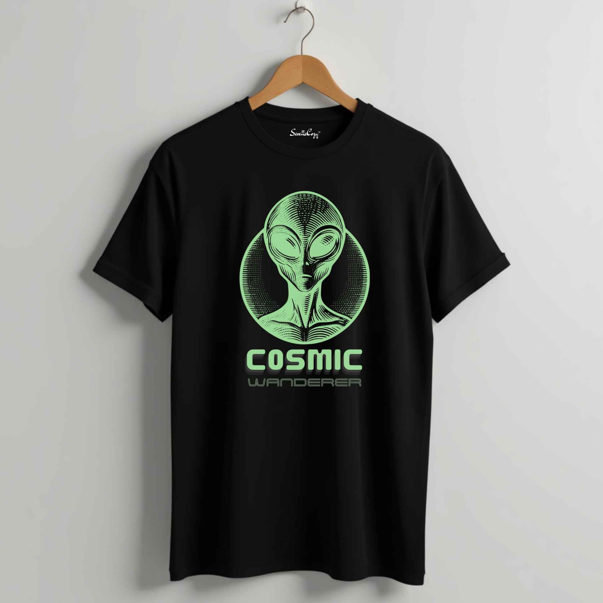 COSMIC Wanderer Alien Oversized Tshirt - Premium Indian
