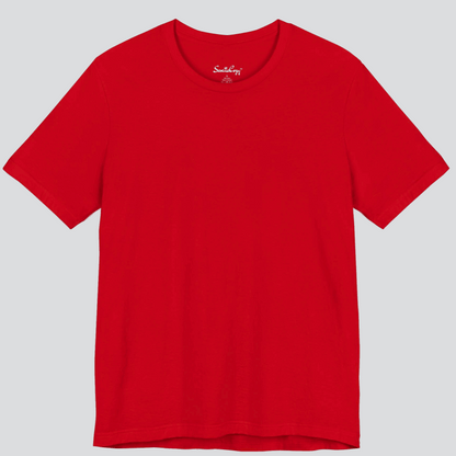 Classic Red T-Shirt for Men  Premium Quality front