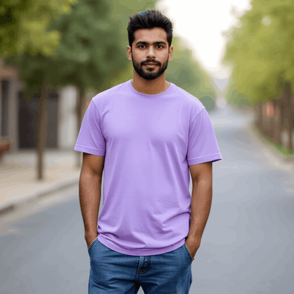 Classic Iris Lavender T-Shirt for Men Image 1