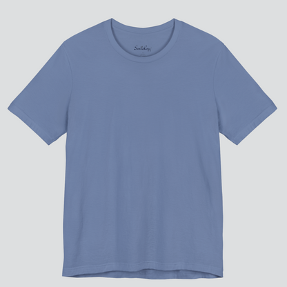 Classic Smoke Blue color T-Shirt for Men | Premium Quality