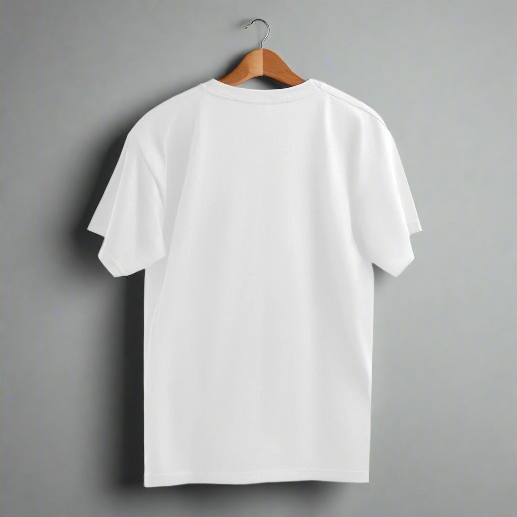 Ghost Gamer White Oversized T-Shirt back