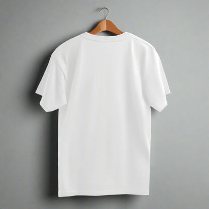 Ghost Gamer White Oversized T-Shirt back