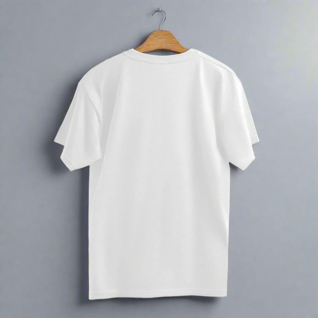Knock It Out of the Park Cricket Lover's Batting Oversized T-Shirt White back