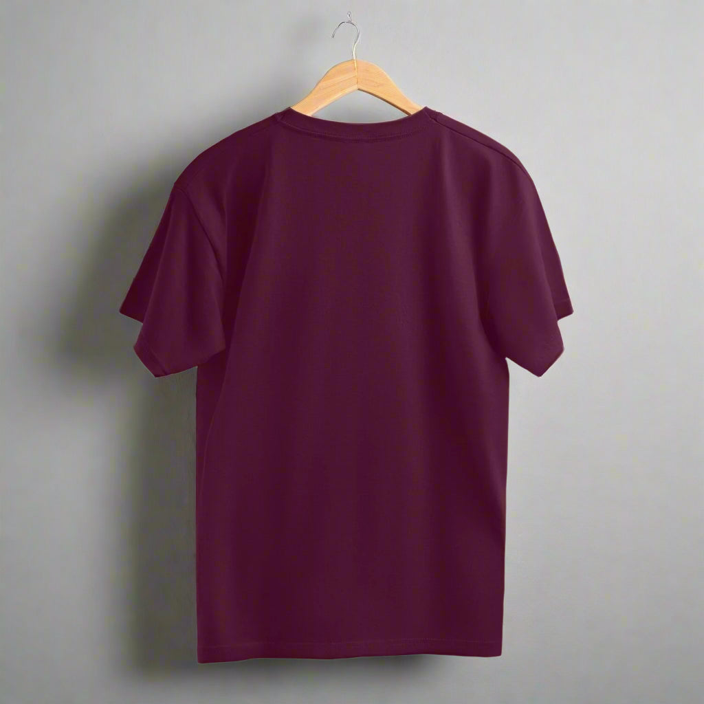 Premium Burgundy Oversized T-shirt back