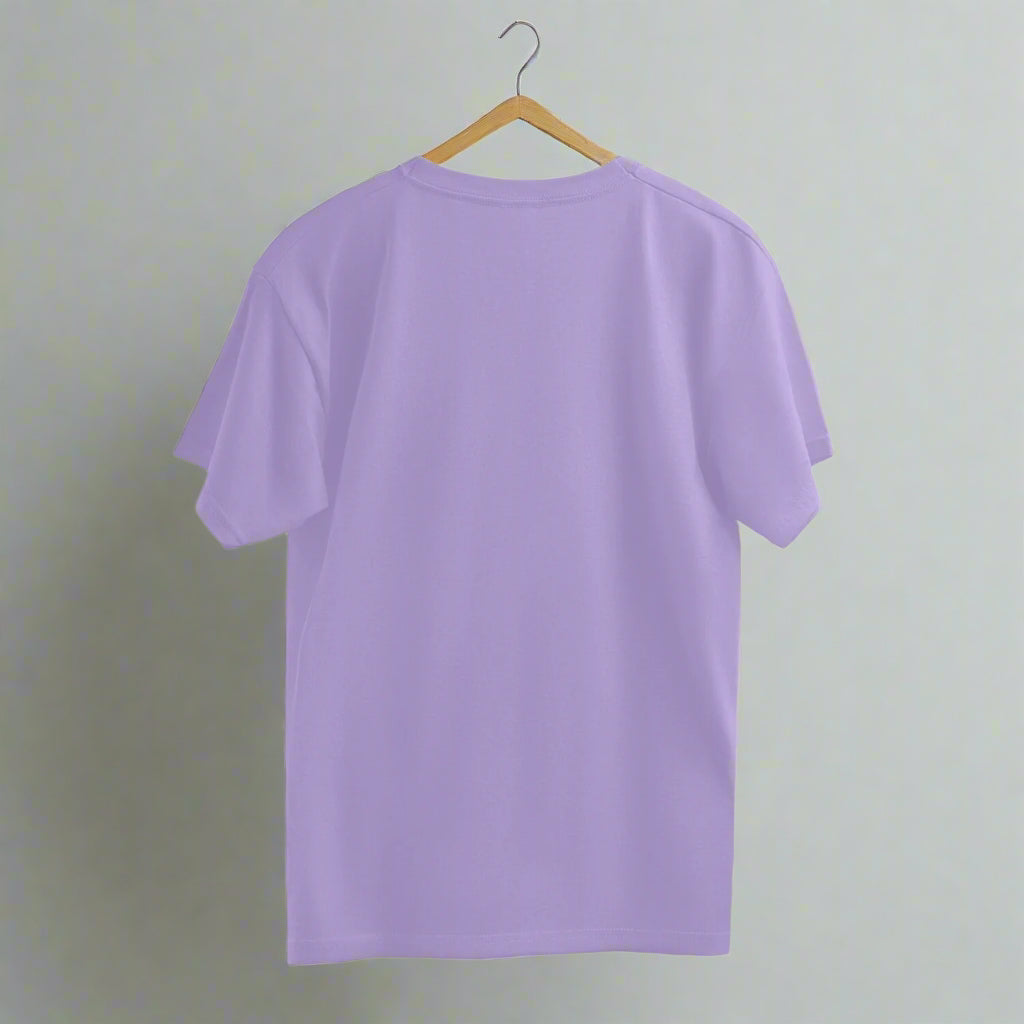 Premium Iris Lavender Oversized T-shirt back