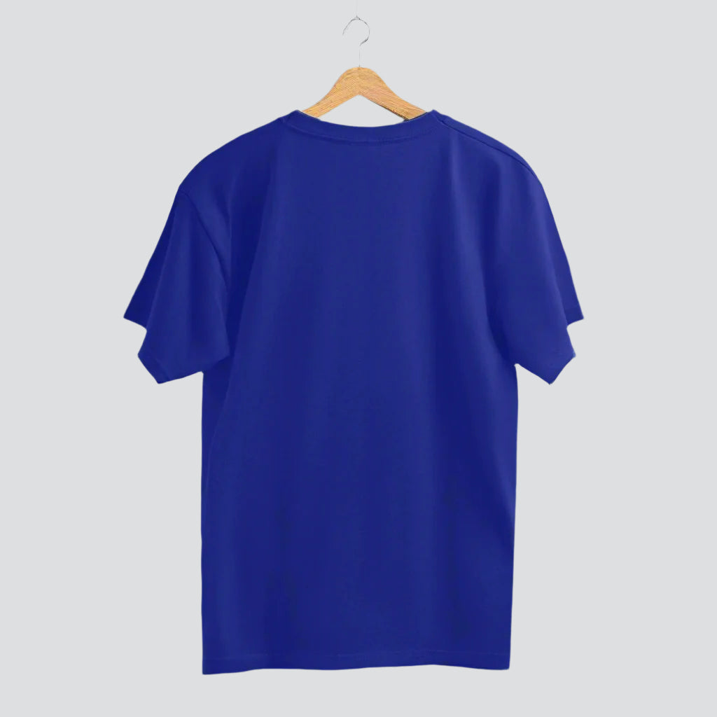 Premium Royal Blue Oversized T-shirt back