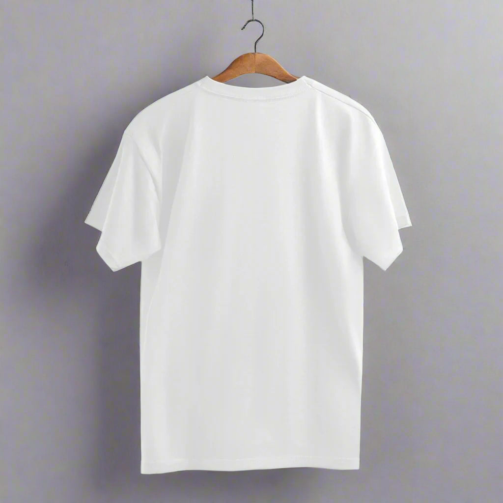 Premium White Oversized T-shirt Relaxed back