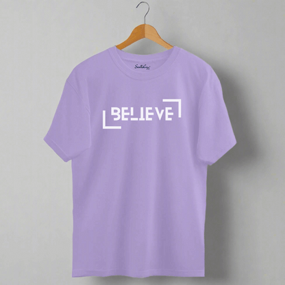 BELIEVE Oversized Premium Tshirt - Inspirational