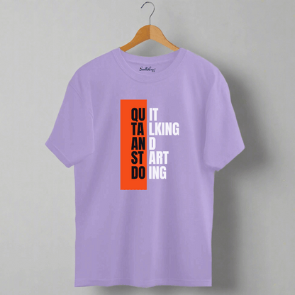 Quit Talking Start Doing Oversized Premium Tshirt