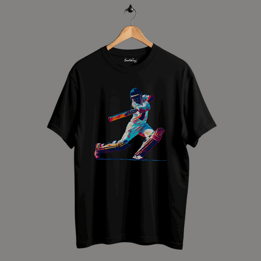 Knock It Out of the Park: Cricket Lover's Batting Oversized T-Shirt